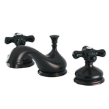 Duchess Two-Handle 3-Hole Deck Mount Widespread Bathroom Faucet with Brass Pop-Up Drain