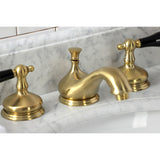 Duchess Two-Handle 3-Hole Deck Mount Widespread Bathroom Faucet with Brass Pop-Up Drain