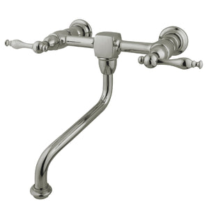 Heritage Two-Handle 2-Hole Wall Mount Bathroom Faucet