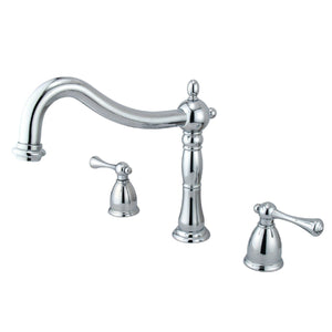 Heritage Two-Handle 3-Hole Deck Mount Roman Tub Faucet