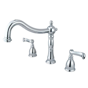 Heritage Two-Handle 3-Hole Deck Mount Roman Tub Faucet