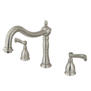 Heritage Two-Handle 3-Hole Deck Mount Roman Tub Faucet