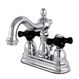 Duchess Double-Handle 3-Hole Deck Mount 4-Inch Centerset Bathroom Faucet with Brass Pop-Up