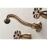 Belknap Two-Handle 3-Hole Wall Mount Roman Tub Faucet