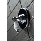 Single-Handle Wall Mount Three-Way Diverter Valve with Trim Kit