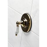 Single-Handle Wall Mount Three-Way Diverter Valve with Trim Kit