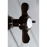 Single-Handle Wall Mount Three-Way Diverter Valve with Trim Kit