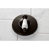 Single-Handle Wall Mount Three-Way Diverter Valve with Trim Kit