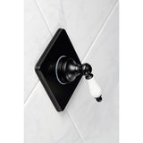 Single-Handle Wall Mount Three-Way Diverter Valve with Trim Kit