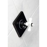 Single-Handle Wall Mount Three-Way Diverter Valve with Trim Kit