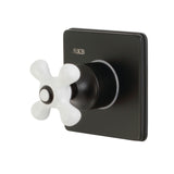 Single-Handle Wall Mount Three-Way Diverter Valve with Trim Kit