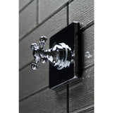 Single-Handle Wall Mount Three-Way Diverter Valve with Trim Kit