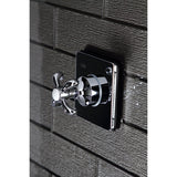 Single-Handle Wall Mount Three-Way Diverter Valve with Trim Kit