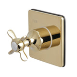 Single-Handle Wall Mount Three-Way Diverter Valve with Trim Kit