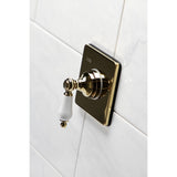 Single-Handle Wall Mount Three-Way Diverter Valve with Trim Kit