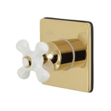 Single-Handle Wall Mount Three-Way Diverter Valve with Trim Kit