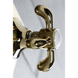 Single-Handle Wall Mount Three-Way Diverter Valve with Trim Kit