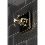 Single-Handle Wall Mount Three-Way Diverter Valve with Trim Kit