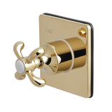 Single-Handle Wall Mount Three-Way Diverter Valve with Trim Kit