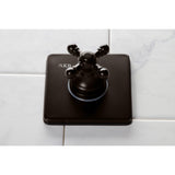 Single-Handle Wall Mount Three-Way Diverter Valve with Trim Kit