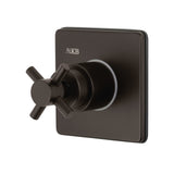 Concord Single-Handle Three-Way Diverter Valve with Square Trim Kit