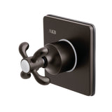 Single-Handle Wall Mount Three-Way Diverter Valve with Trim Kit