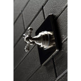 Single-Handle Wall Mount Three-Way Diverter Valve with Trim Kit