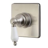 Single-Handle Wall Mount Three-Way Diverter Valve with Trim Kit