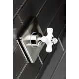 Single-Handle Wall Mount Three-Way Diverter Valve with Trim Kit