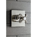 Single-Handle Wall Mount Three-Way Diverter Valve with Trim Kit