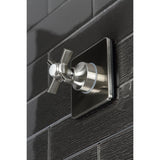 Single-Handle Three-Way Diverter Valve with Square Trim Kit