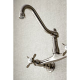 Essex Two-Handle 2-Hole Wall Mount Bathroom Faucet