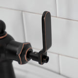 Knight Single-Handle 1-Hole Deck Mount Bathroom Faucet with Push Pop-Up