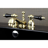 Duchess Two-Handle 3-Hole Deck Mount Mini-Widespread Bathroom Faucet with Brass Pop-Up