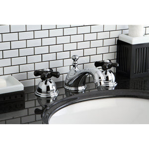 Duchess Two-Handle 3-Hole Deck Mount Widespread Bathroom Faucet with Brass Pop-Up Drain