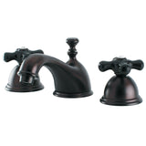 Duchess Two-Handle 3-Hole Deck Mount Widespread Bathroom Faucet with Brass Pop-Up Drain