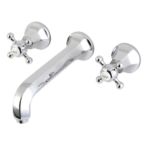 Metropolitan Double-Handle 3-Hole Wall Mount Bathroom Faucet