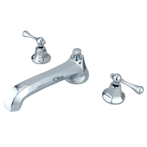 Vintage Two-Handle 3-Hole Deck Mount Roman Tub Faucet