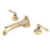 Metropolitan Two-Handle 3-Hole Deck Mount Roman Tub Faucet