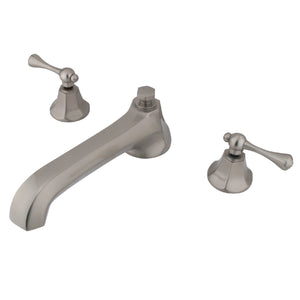 Vintage Two-Handle 3-Hole Deck Mount Roman Tub Faucet