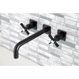 Millennium Two-Handle 3-Hole Wall Mount Roman Tub Faucet