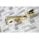 Kaiser Two-Handle 3-Hole Wall Mount Roman Tub Faucet