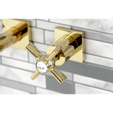 Millennium Two-Handle 3-Hole Wall Mount Roman Tub Faucet