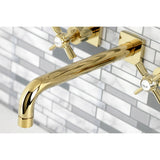 Millennium Two-Handle 3-Hole Wall Mount Roman Tub Faucet