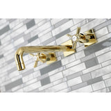 Millennium Two-Handle 3-Hole Wall Mount Roman Tub Faucet