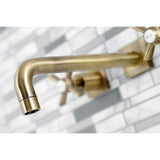 Millennium Two-Handle 3-Hole Wall Mount Roman Tub Faucet