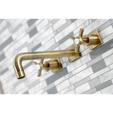 Millennium Two-Handle 3-Hole Wall Mount Roman Tub Faucet