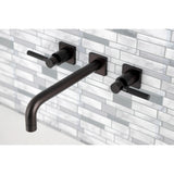 Kaiser Two-Handle 3-Hole Wall Mount Roman Tub Faucet