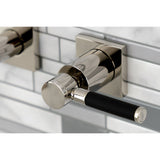 Kaiser Two-Handle 3-Hole Wall Mount Roman Tub Faucet