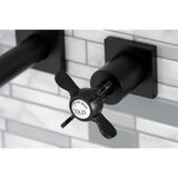 Essex Double-Handle 3-Hole Wall Mount Bathroom Faucet